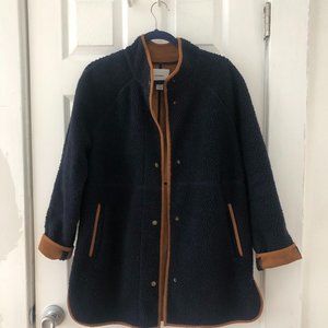 Old Navy Long Sherpa Faux-Suede Lined Coat